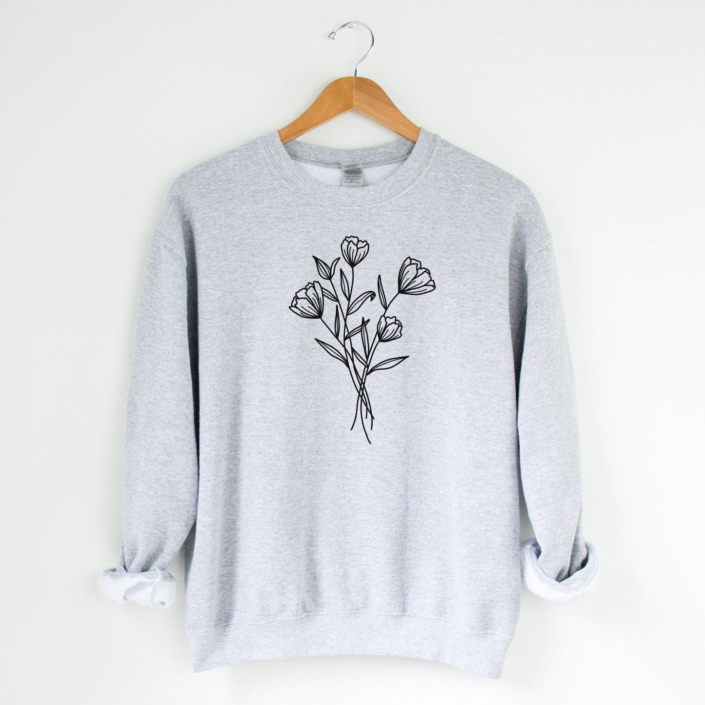 Cosmos Flower Graphic Sweatshirt